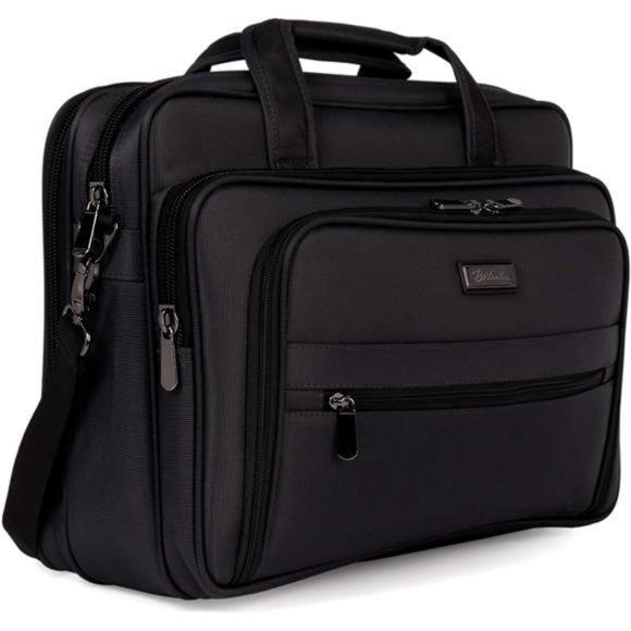 BOSTANTEN Briefcases for Men 17 inch Laptop Expandable Work Bag